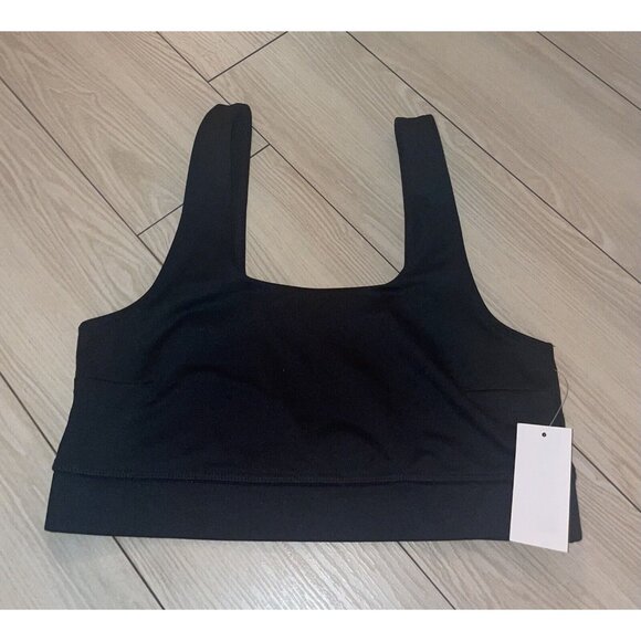 Jenni Square Neck Bra Bralette Bra Unlined WF WPL8046 L Large Black New Nwt - Picture 2 of 5